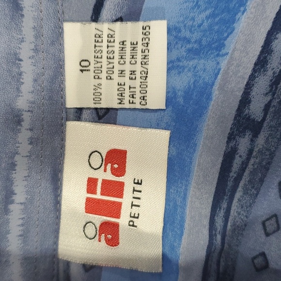 Vintage Blouse, alia PETITE, size 10 - Picture 5 of 7